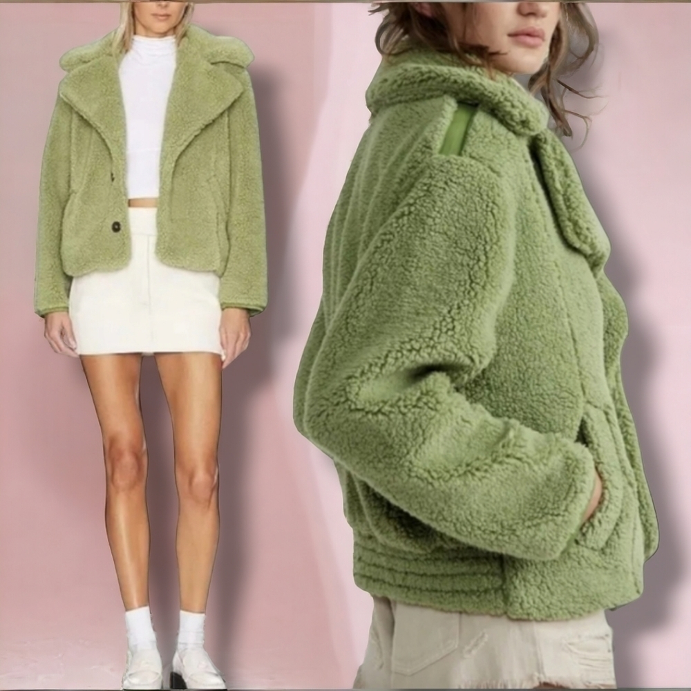 NWT Free People Joplin Cozy Teddy Jacket 🧸 $198 Medium - Picture 1 of 15